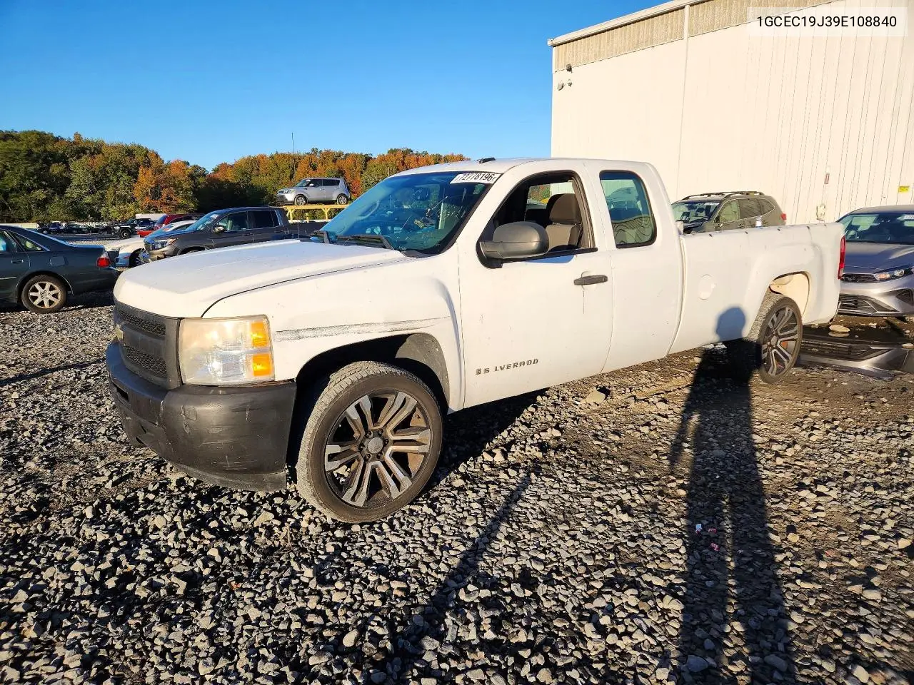CHEVROLET SILVERADO 2009, VIN 1GCEC19J39E108840