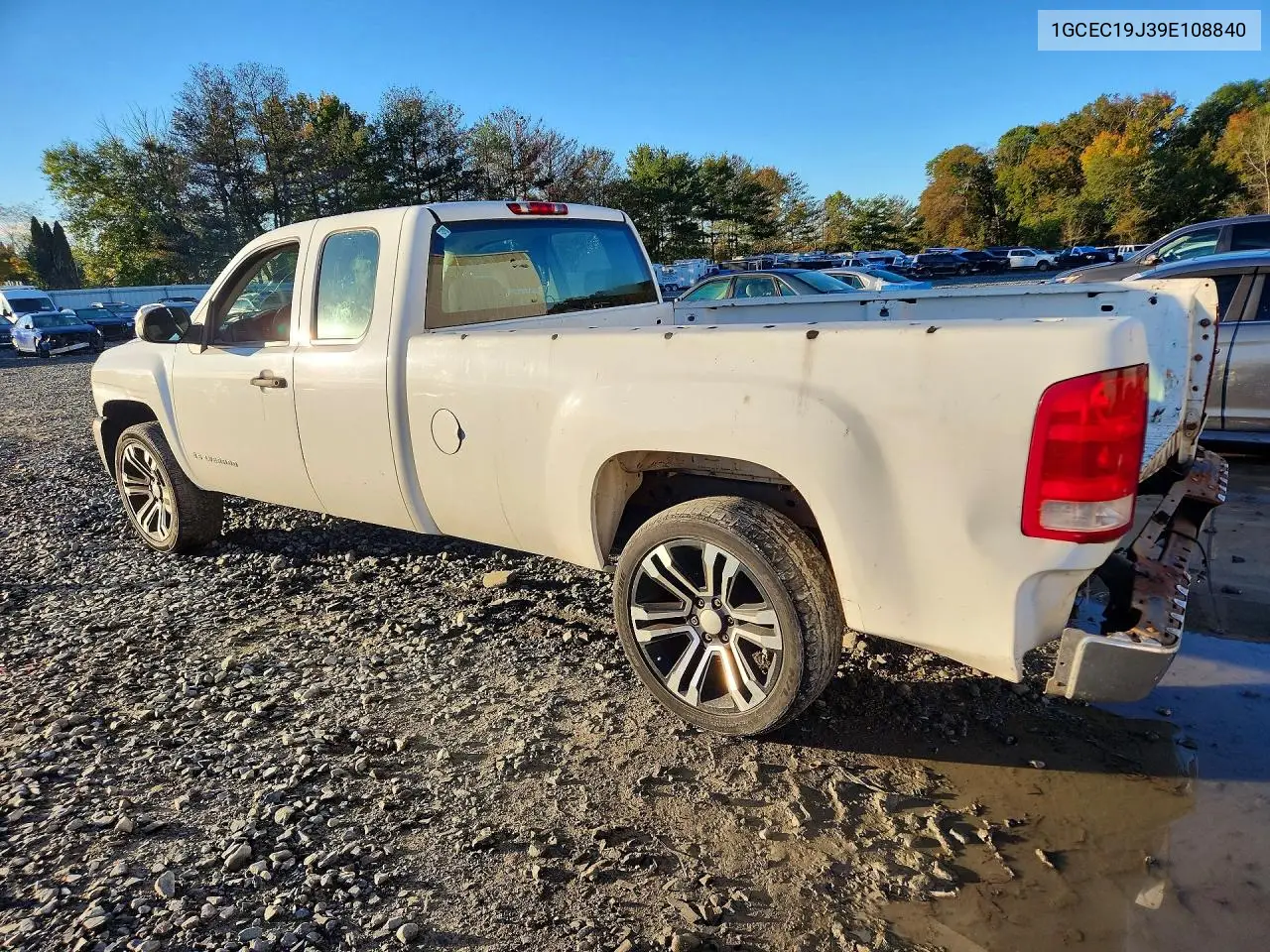2009 CHEVROLET SILVERADO VIN 1GCEC19J39E108840 — фото 2