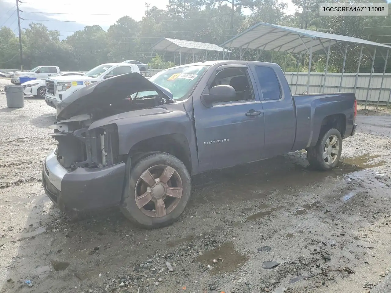 CHEVROLET SILVERADO 2010, VIN 1GCSCREA4AZ115008