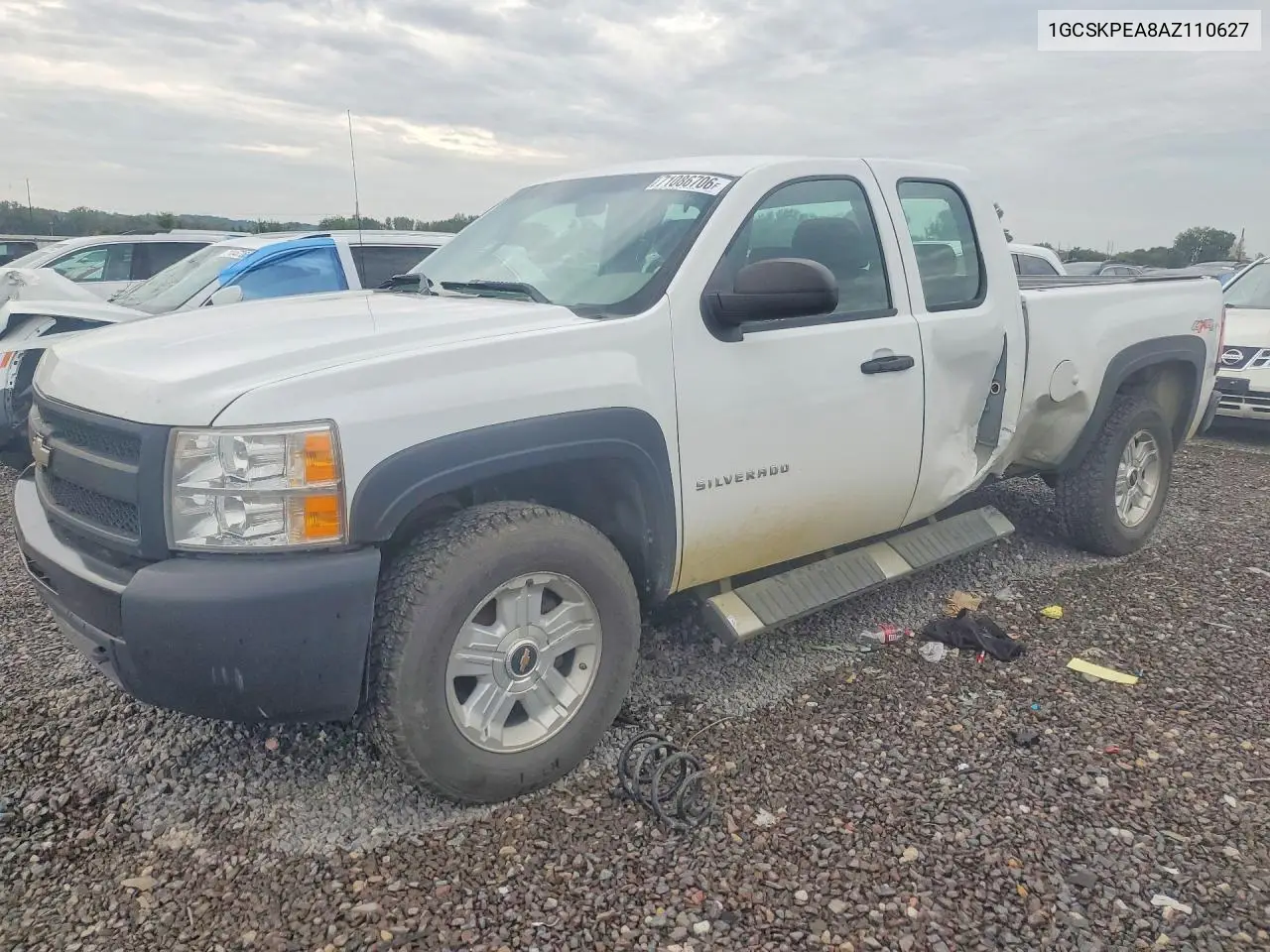 CHEVROLET SILVERADO 2010, VIN 1GCSKPEA8AZ110627