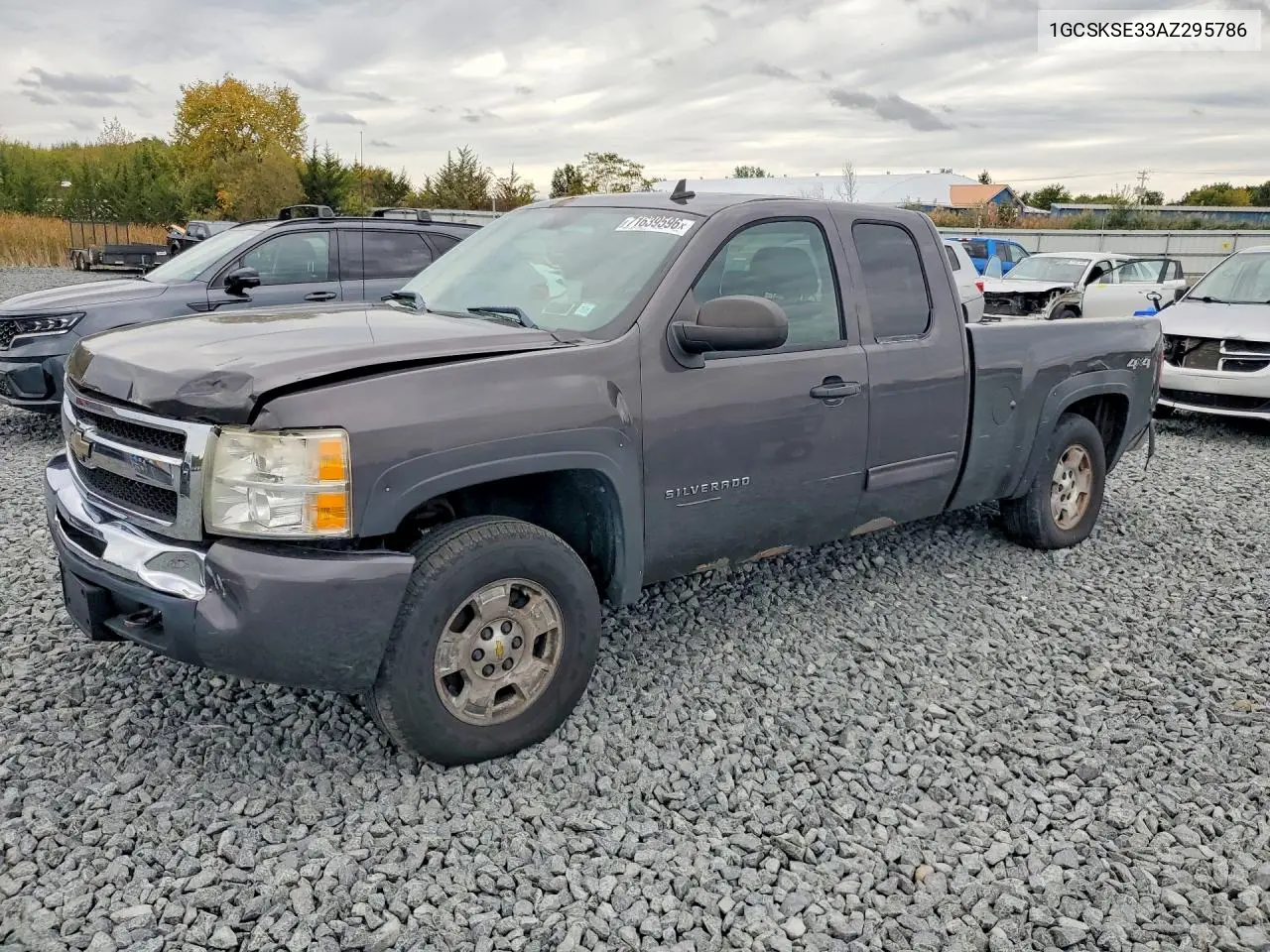 CHEVROLET SILVERADO 2010, VIN 1GCSKSE33AZ295786