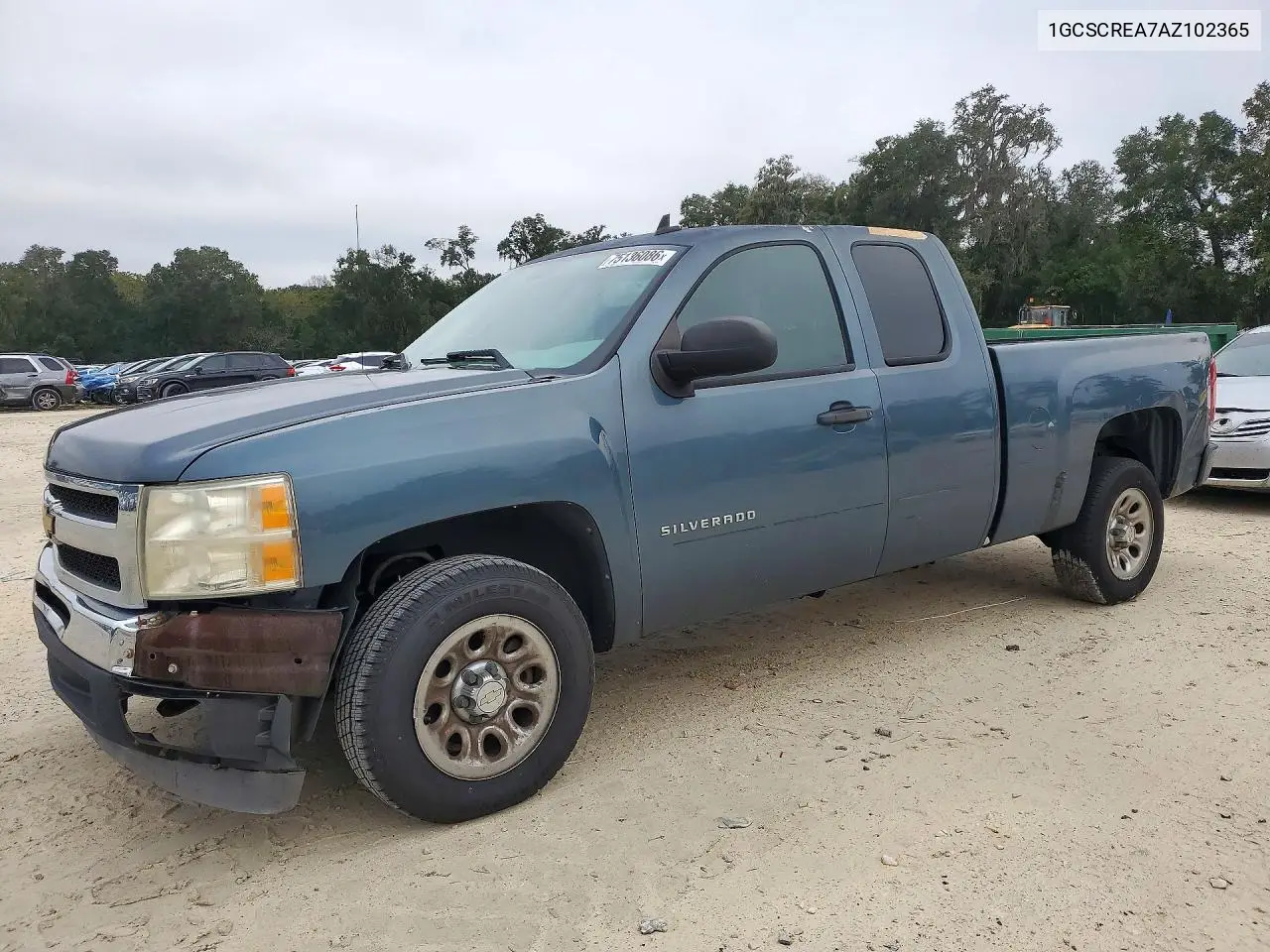 CHEVROLET SILVERADO 2010, VIN 1GCSCREA7AZ102365