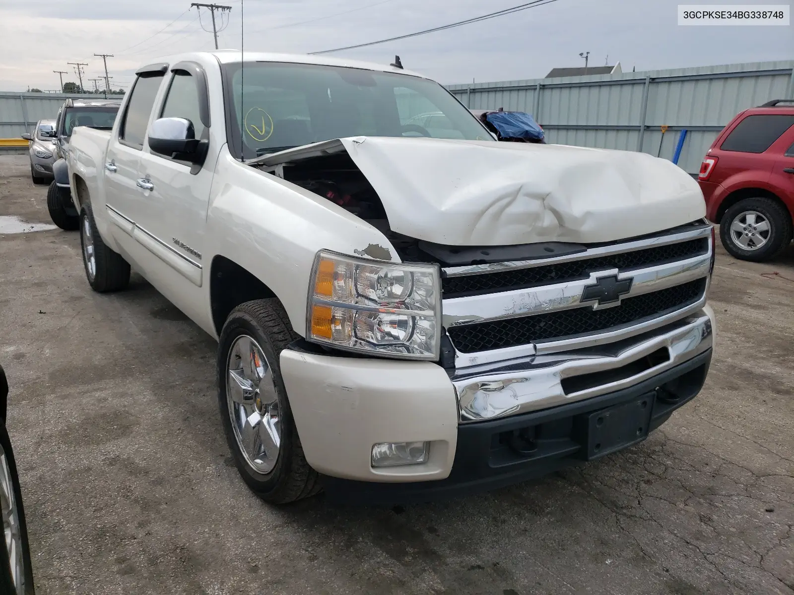 CHEVROLET SILVERADO 2011, VIN 3GCPKSE34BG338748