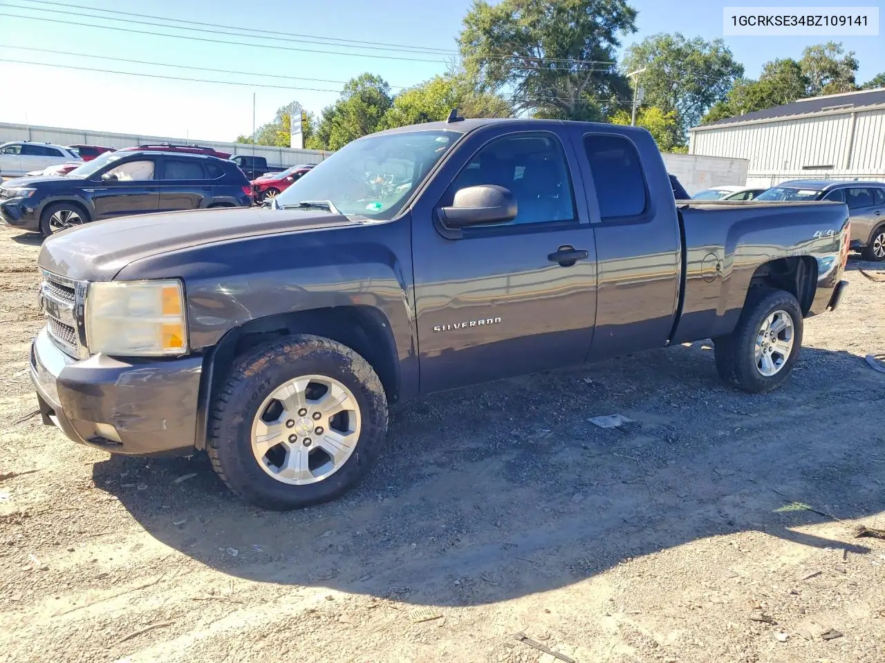 CHEVROLET SILVERADO 2011, VIN 1GCRKSE34BZ109141