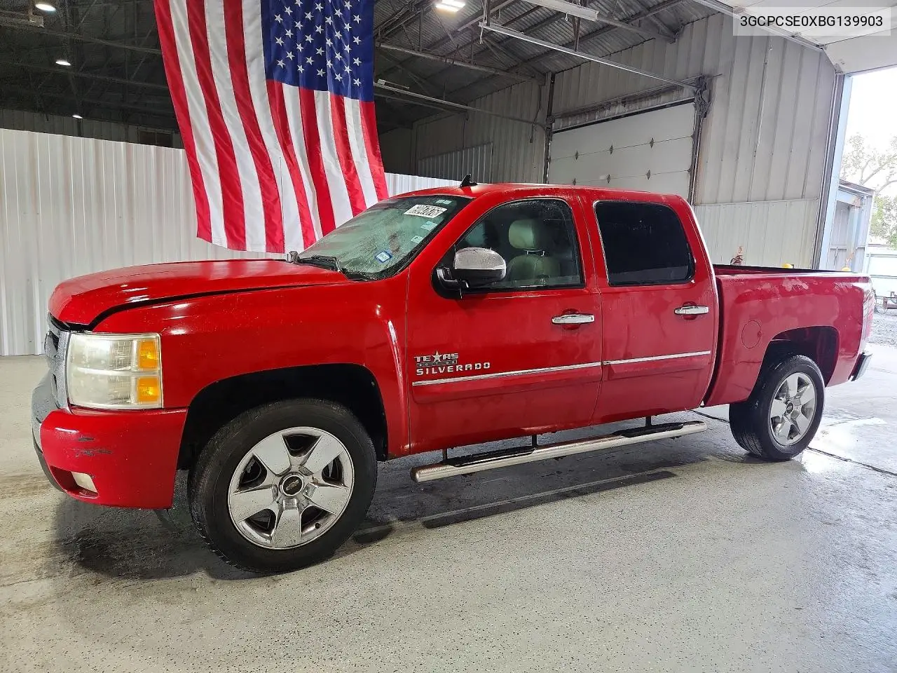 CHEVROLET SILVERADO 2011, VIN 3GCPCSE0XBG139903