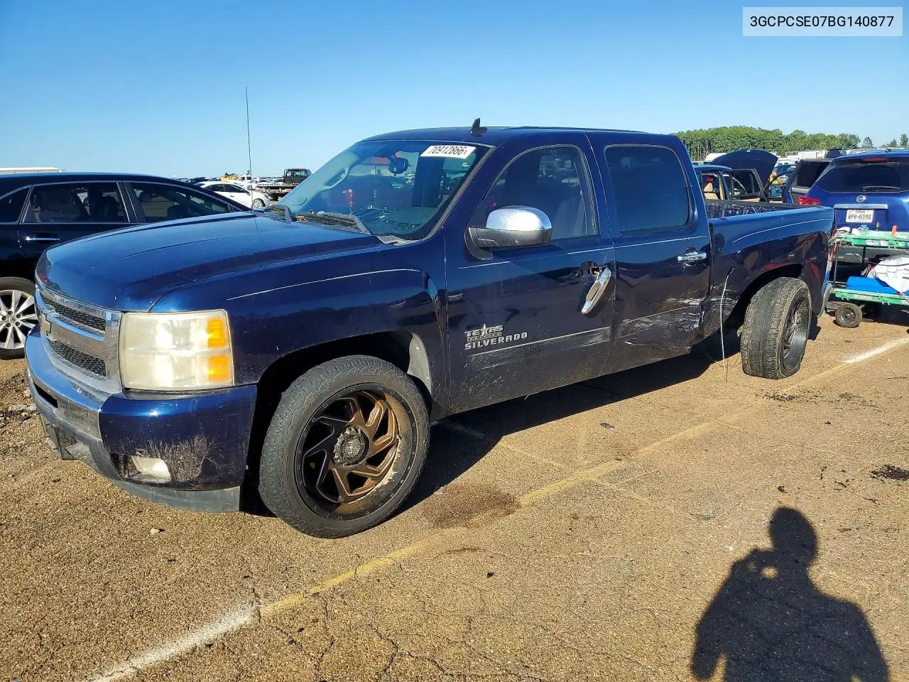 CHEVROLET SILVERADO 2011, VIN 3GCPCSE07BG140877