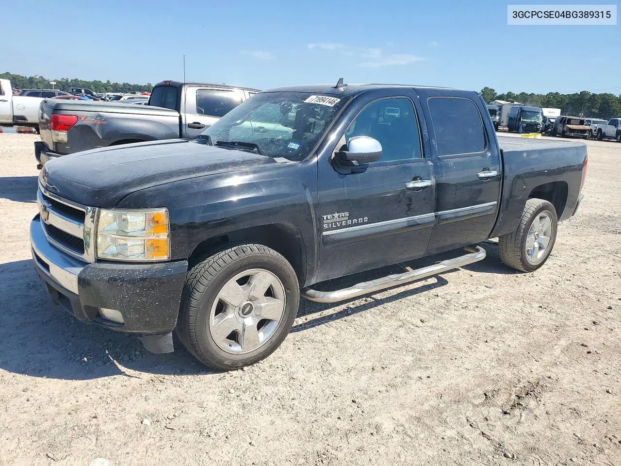 CHEVROLET SILVERADO 2011, VIN 3GCPCSE04BG389315