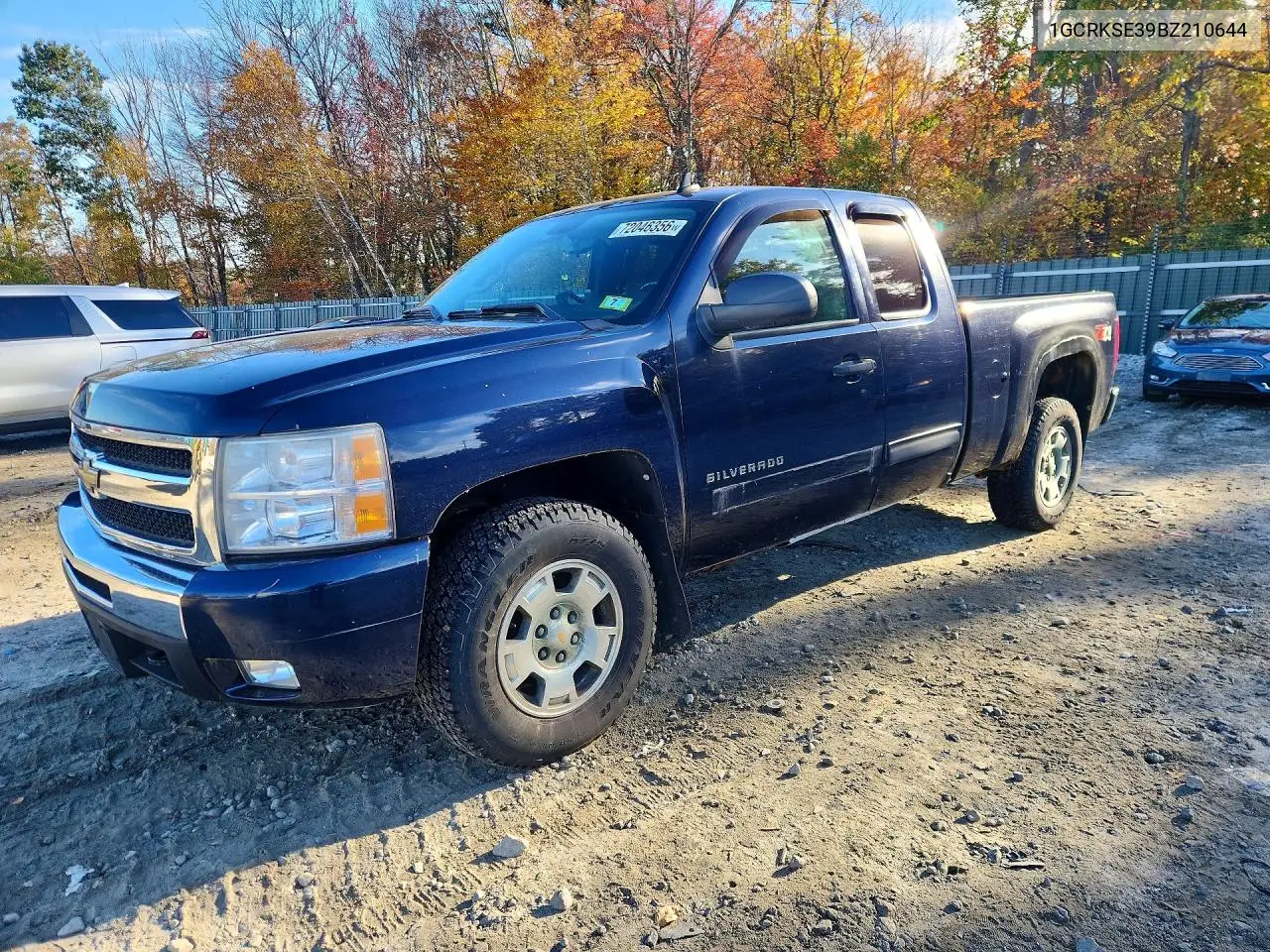 CHEVROLET SILVERADO 2011, VIN 1GCRKSE39BZ210644