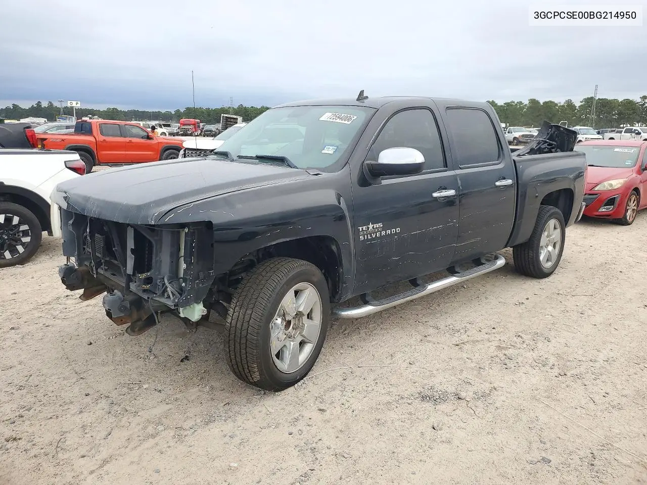 CHEVROLET SILVERADO 2011, VIN 3GCPCSE00BG214950
