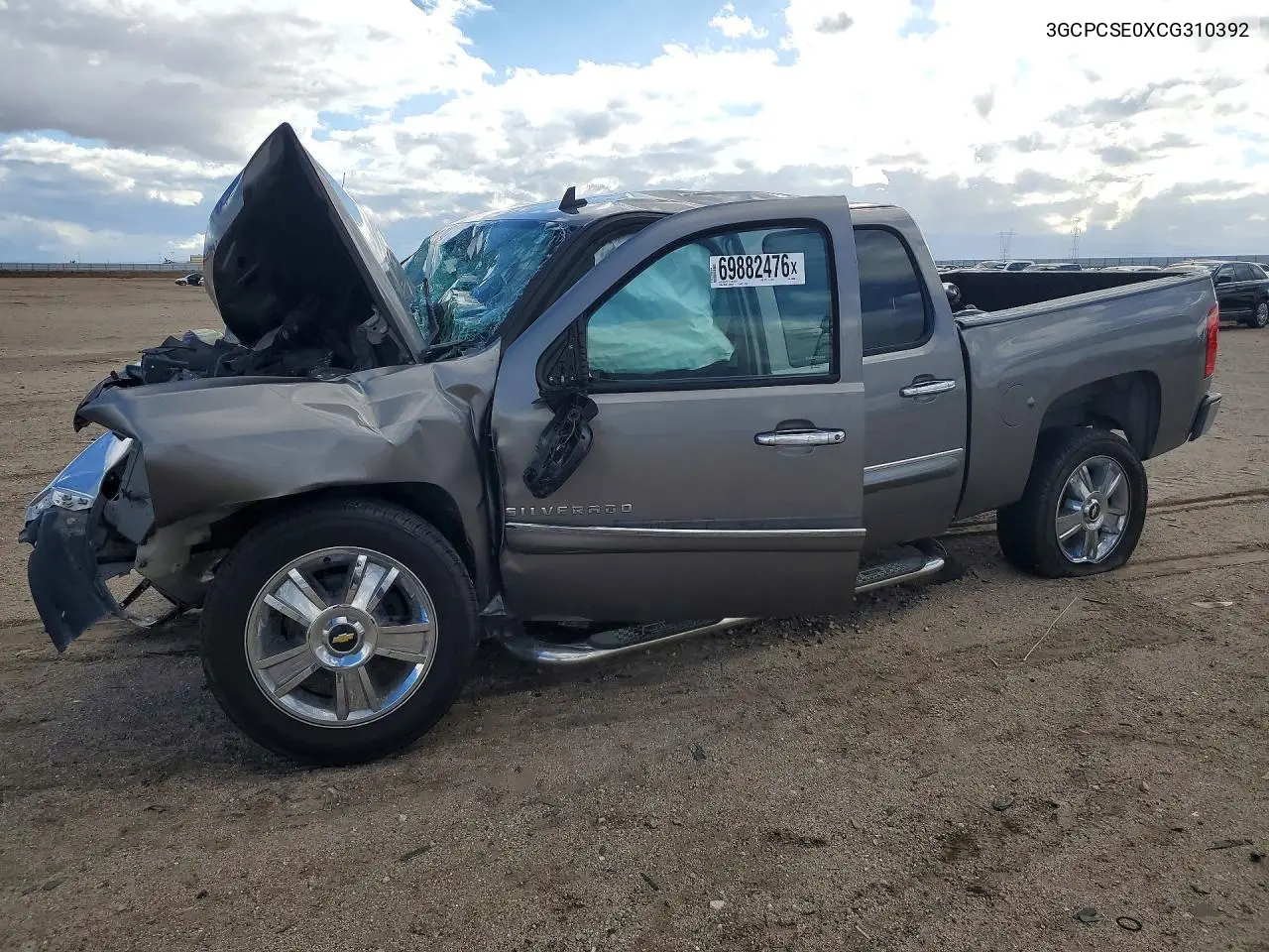 CHEVROLET SILVERADO 2012, VIN 3GCPCSE0XCG310392