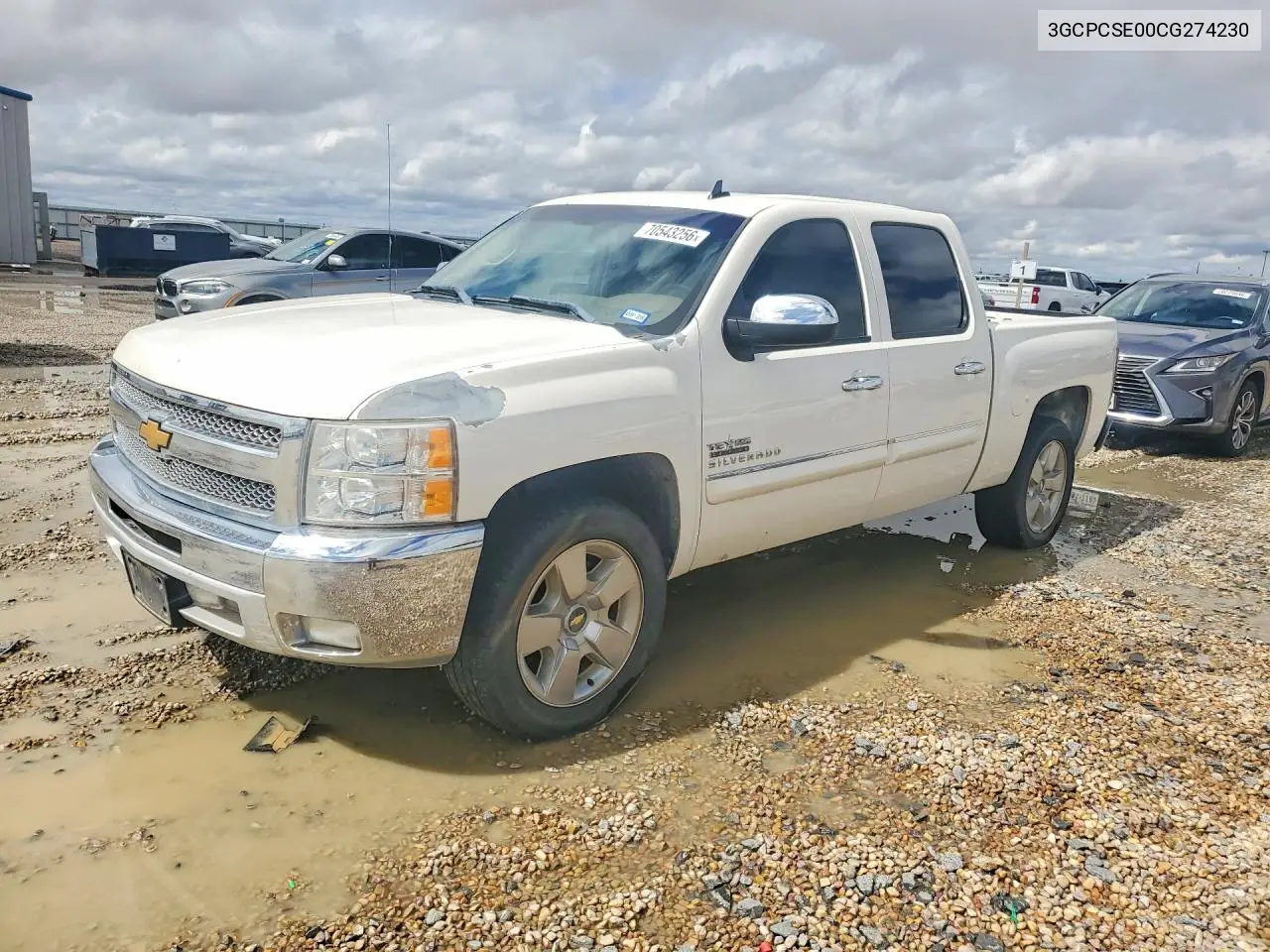 CHEVROLET SILVERADO 2012, VIN 3GCPCSE00CG274230