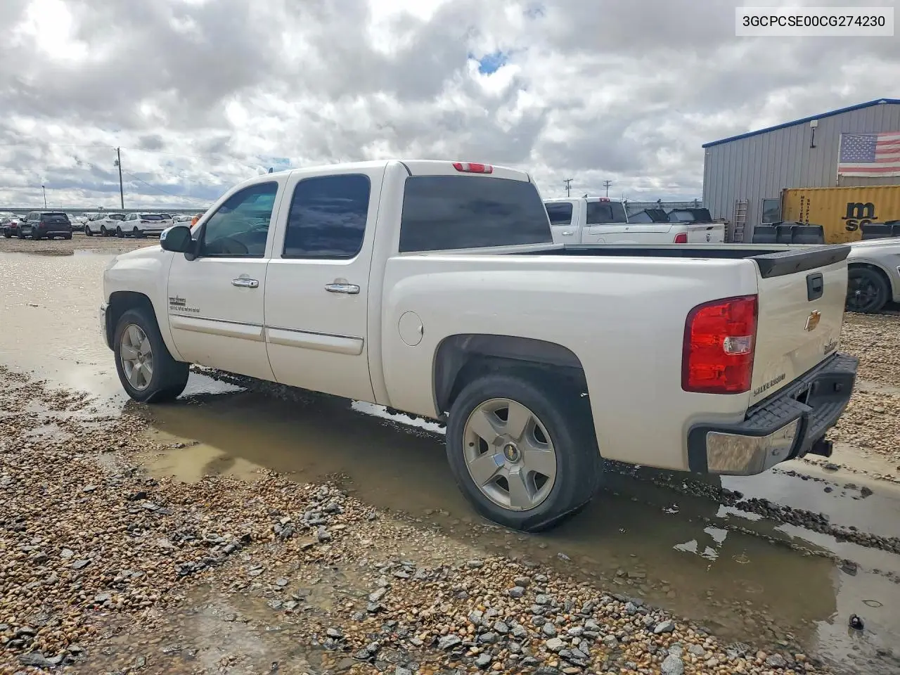 2012 CHEVROLET SILVERADO VIN 3GCPCSE00CG274230 — фото 2