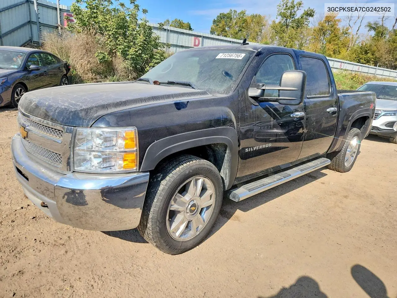 CHEVROLET SILVERADO 2012, VIN 3GCPKSEA7CG242502
