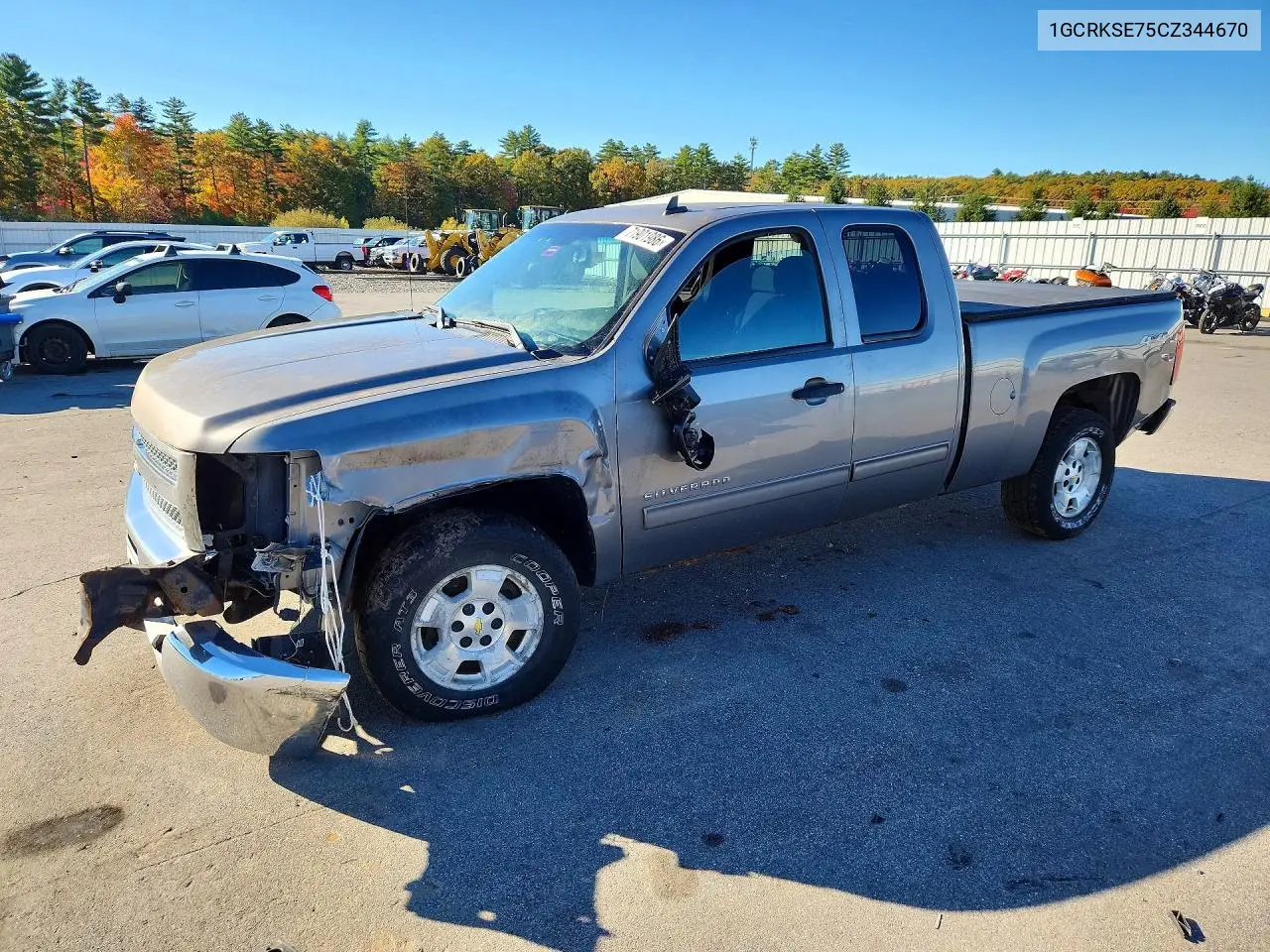 CHEVROLET SILVERADO 2012, VIN 1GCRKSE75CZ344670