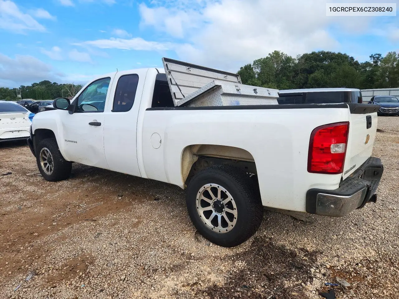 2012 CHEVROLET SILVERADO VIN 1GCRCPEX6CZ308240 — фото 2