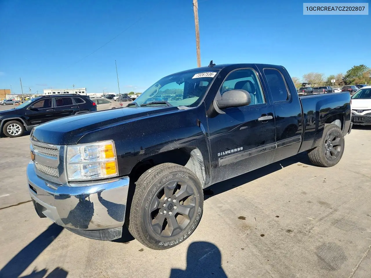 CHEVROLET SILVERADO 2012, VIN 1GCRCREA7CZ202807