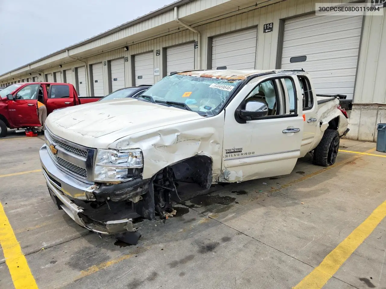 CHEVROLET SILVERADO 2013, VIN 3GCPCSE08DG119894