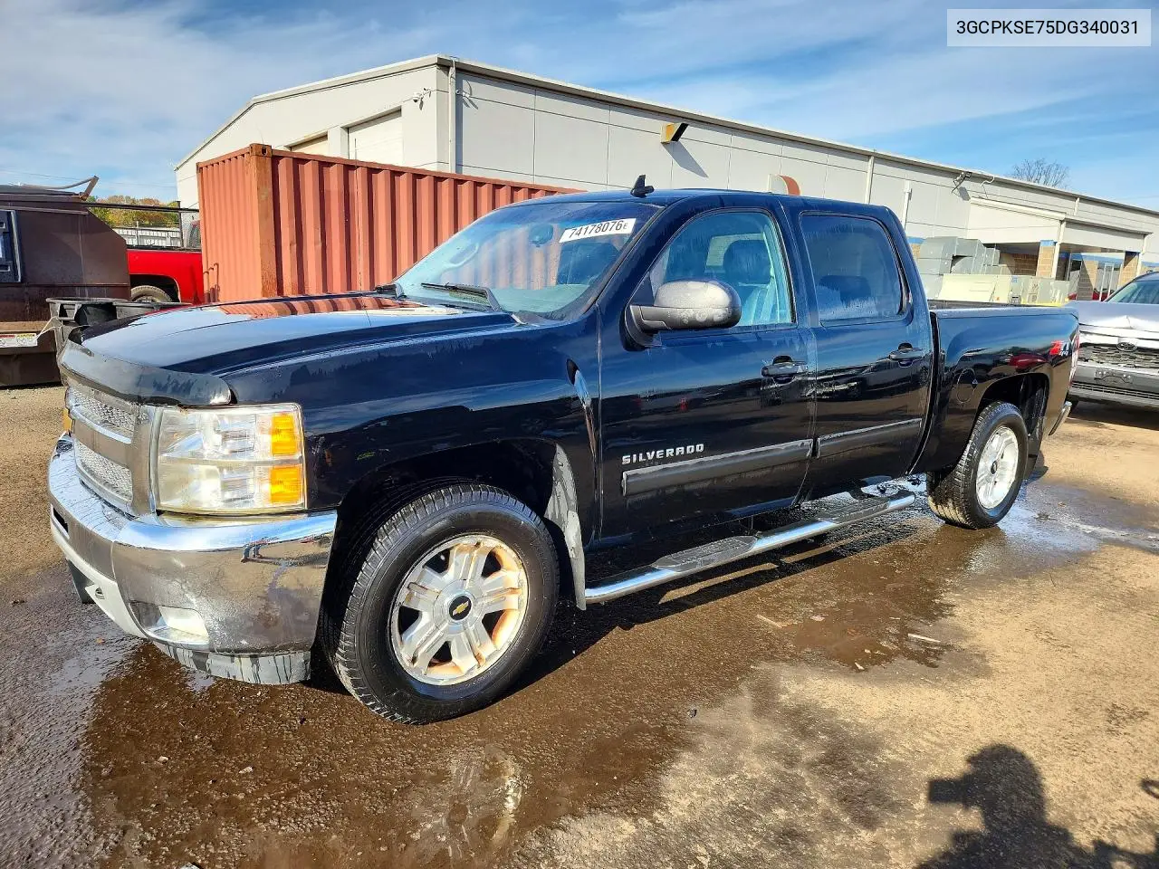 CHEVROLET SILVERADO 2013, VIN 3GCPKSE75DG340031