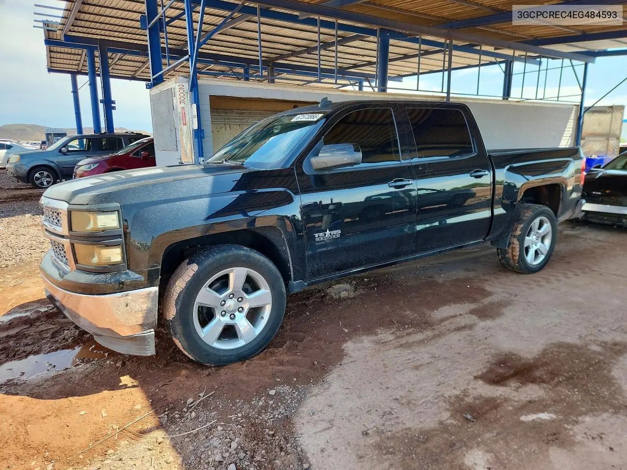 CHEVROLET SILVERADO 2014, VIN 3GCPCREC4EG484593