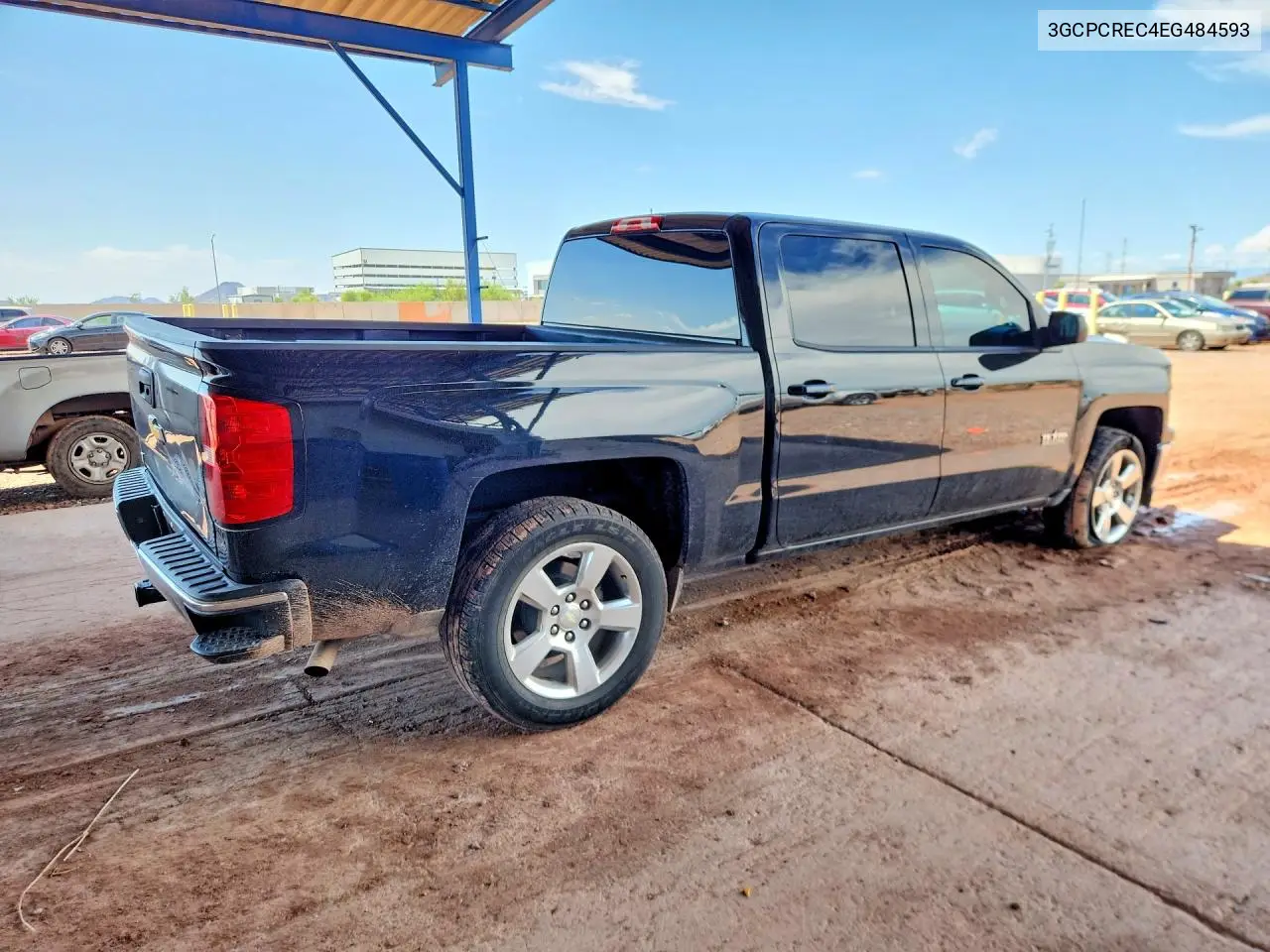 2014 CHEVROLET SILVERADO VIN 3GCPCREC4EG484593 — фото 3