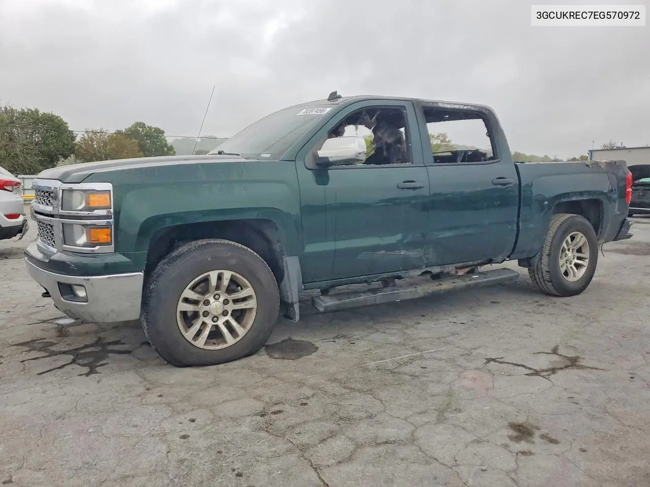 CHEVROLET SILVERADO 2014, VIN 3GCUKREC7EG570972