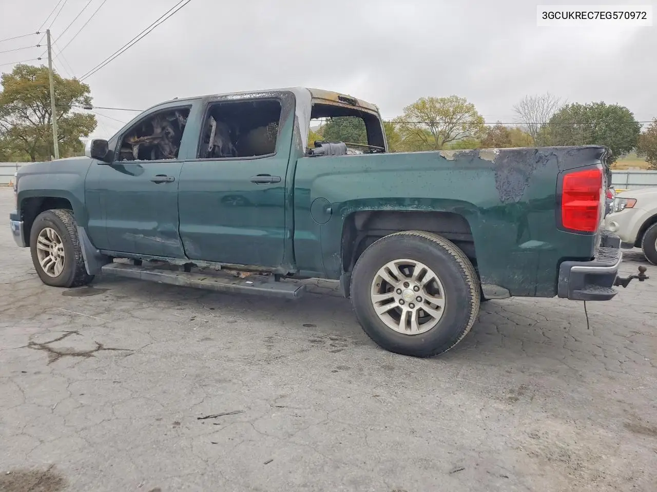 2014 CHEVROLET SILVERADO VIN 3GCUKREC7EG570972 — фото 2