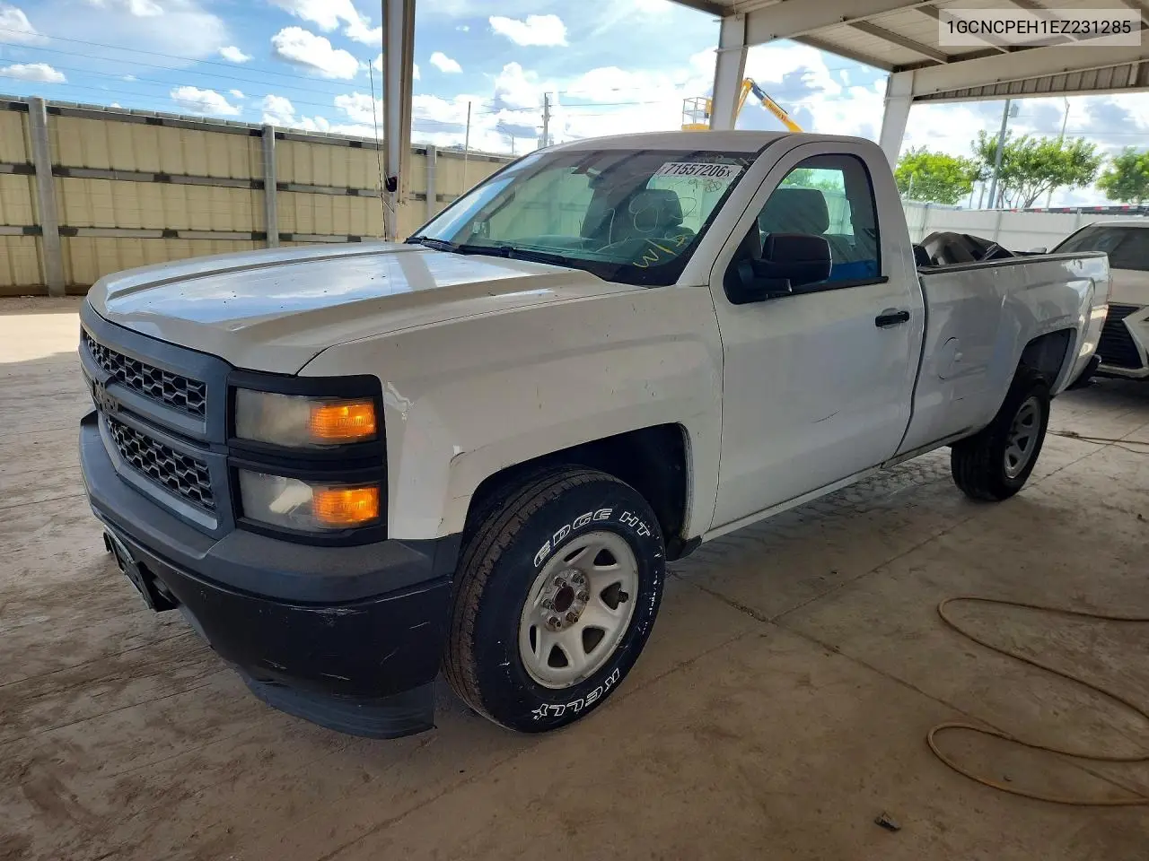 CHEVROLET SILVERADO 2014, VIN 1GCNCPEH1EZ231285