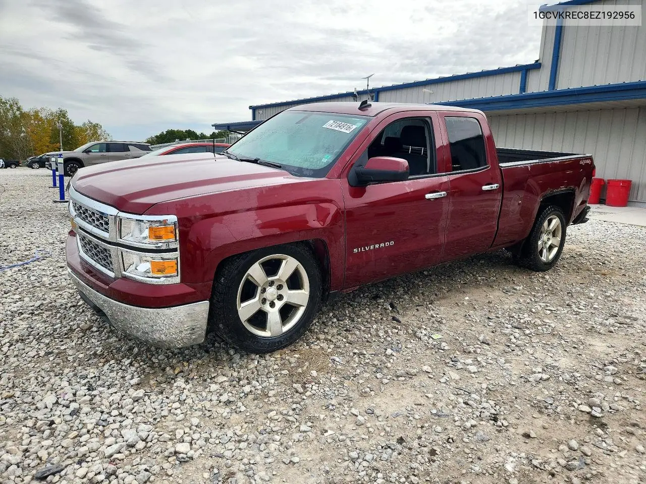 CHEVROLET SILVERADO 2014, VIN 1GCVKREC8EZ192956