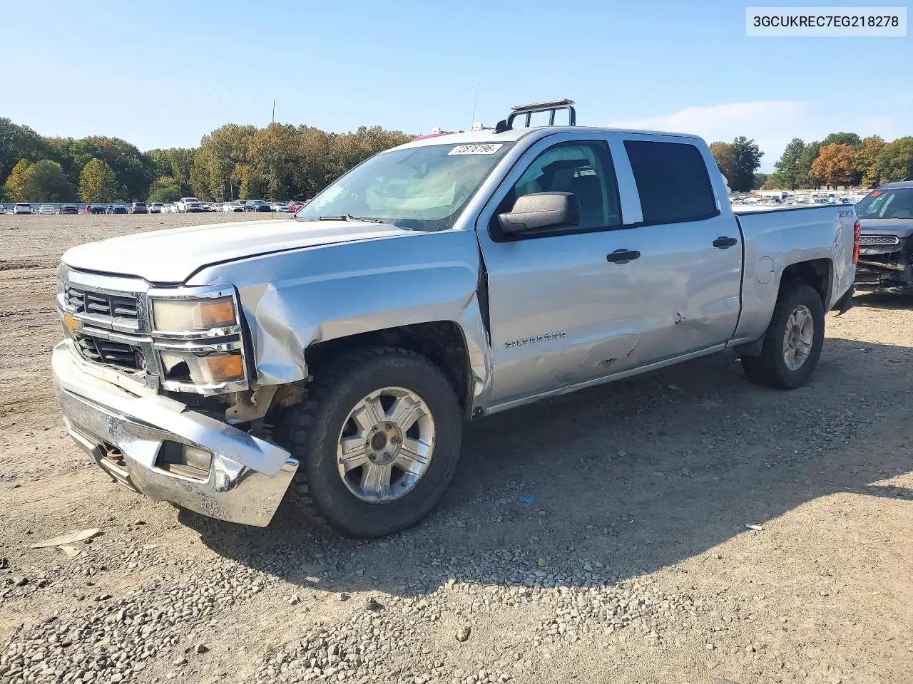 CHEVROLET SILVERADO 2014, VIN 3GCUKREC7EG218278