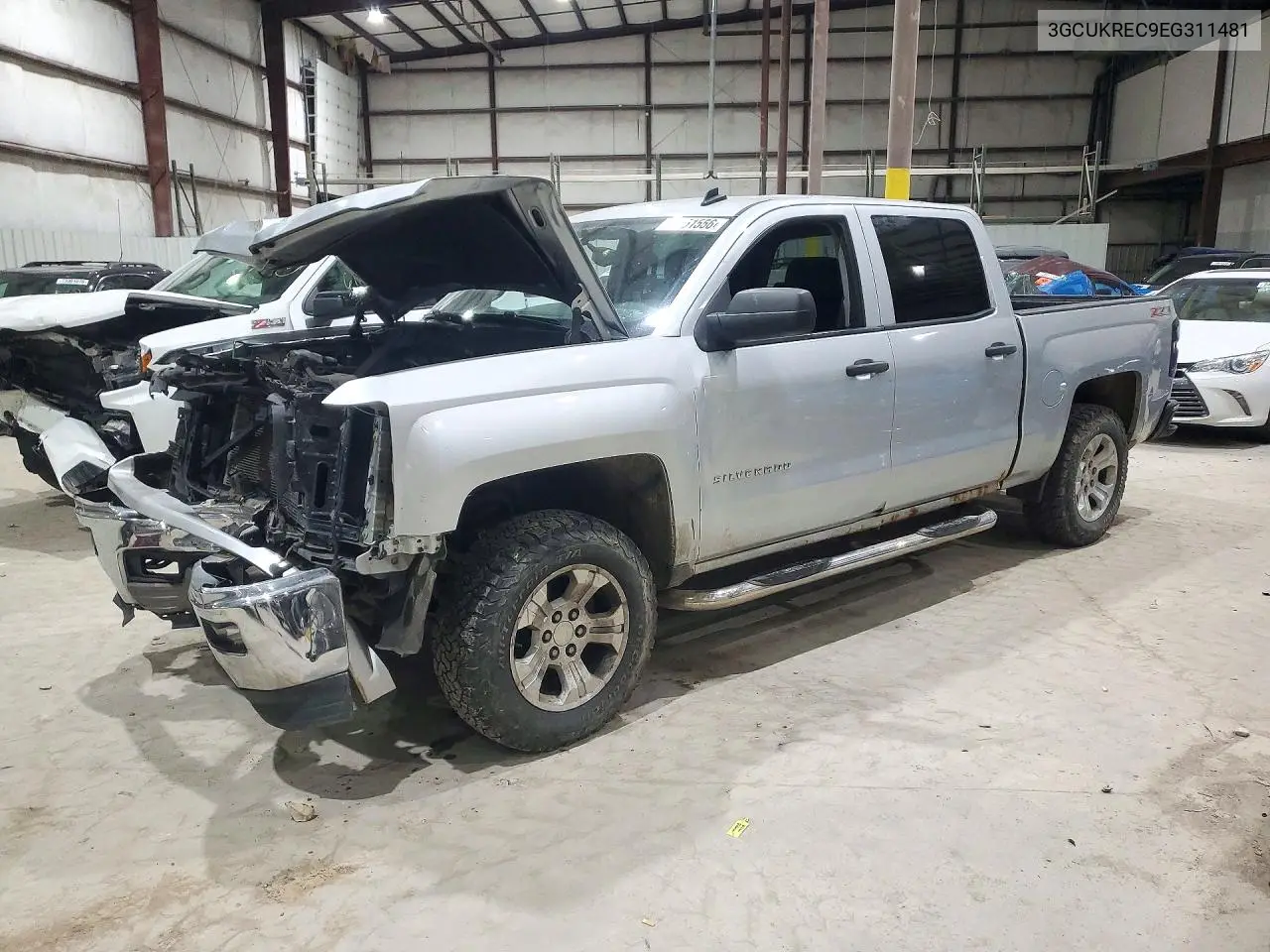 CHEVROLET SILVERADO 2014, VIN 3GCUKREC9EG311481