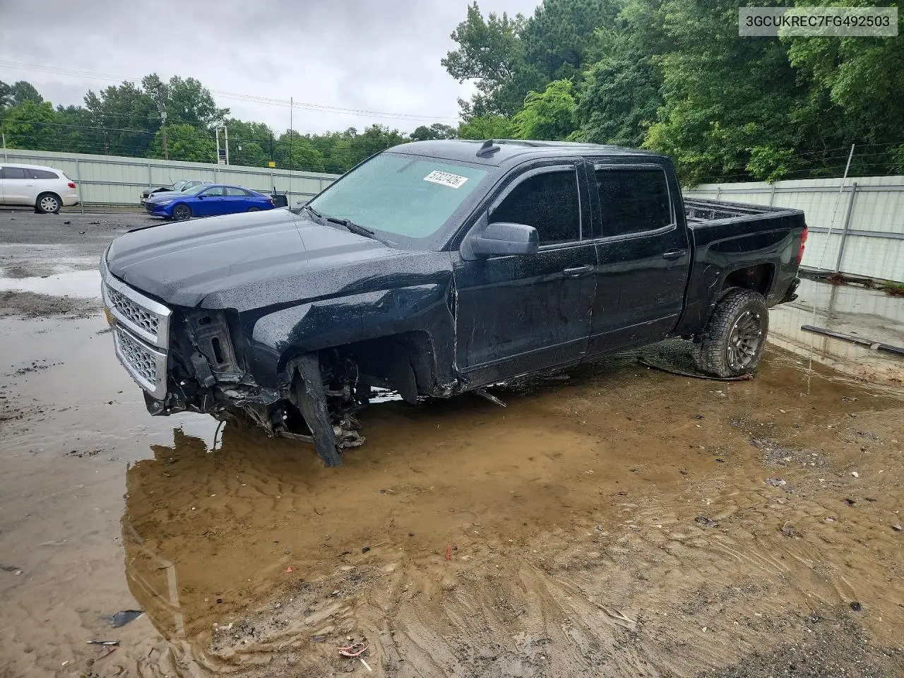 CHEVROLET SILVERADO 2015, VIN 3GCUKREC7FG492503