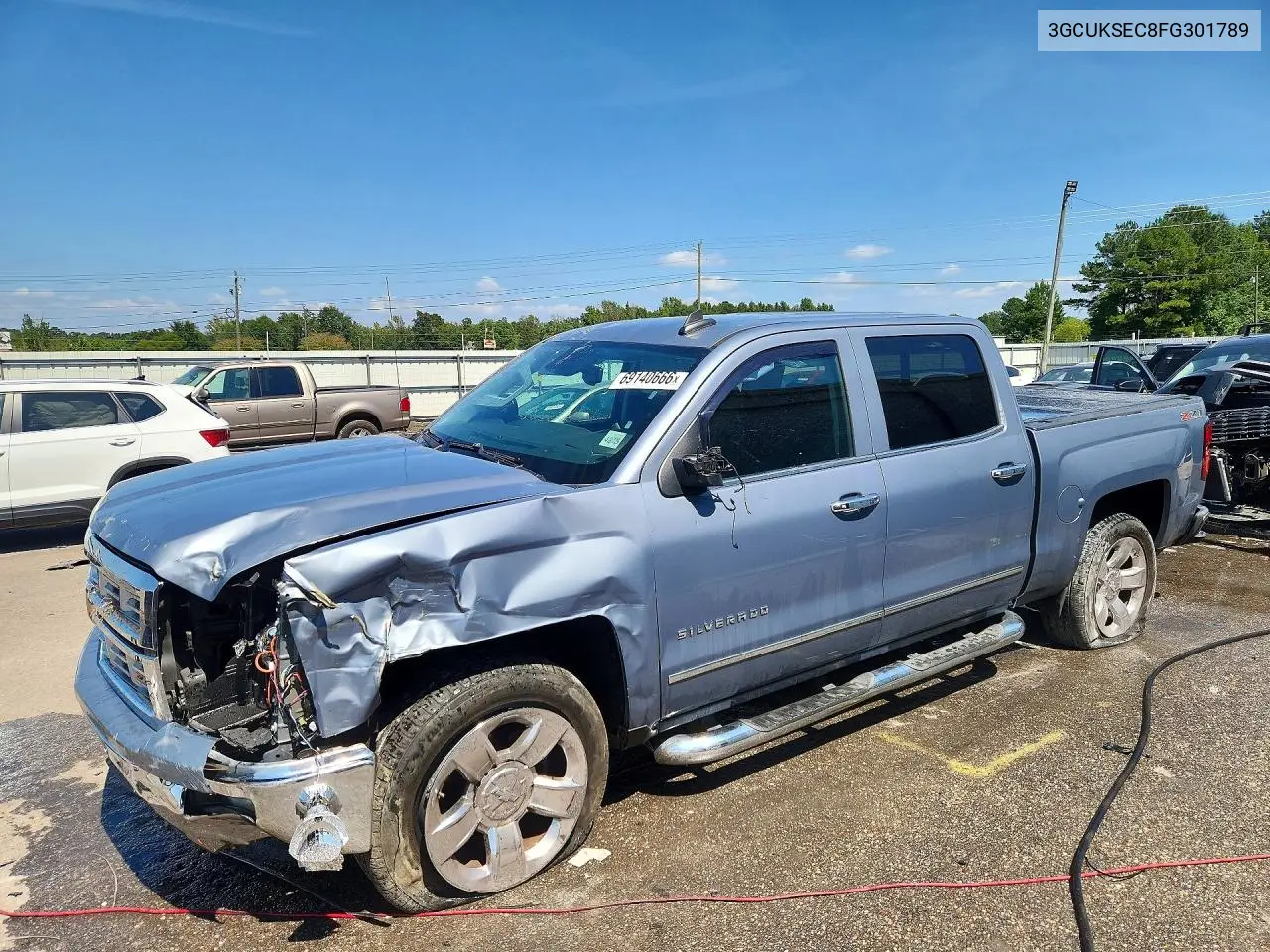 CHEVROLET SILVERADO 2015, VIN 3GCUKSEC8FG301789