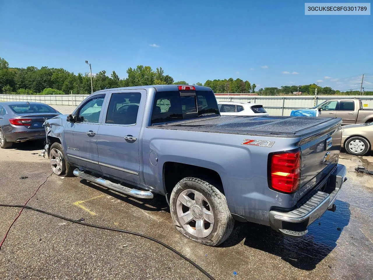 2015 CHEVROLET SILVERADO VIN 3GCUKSEC8FG301789 — фото 2
