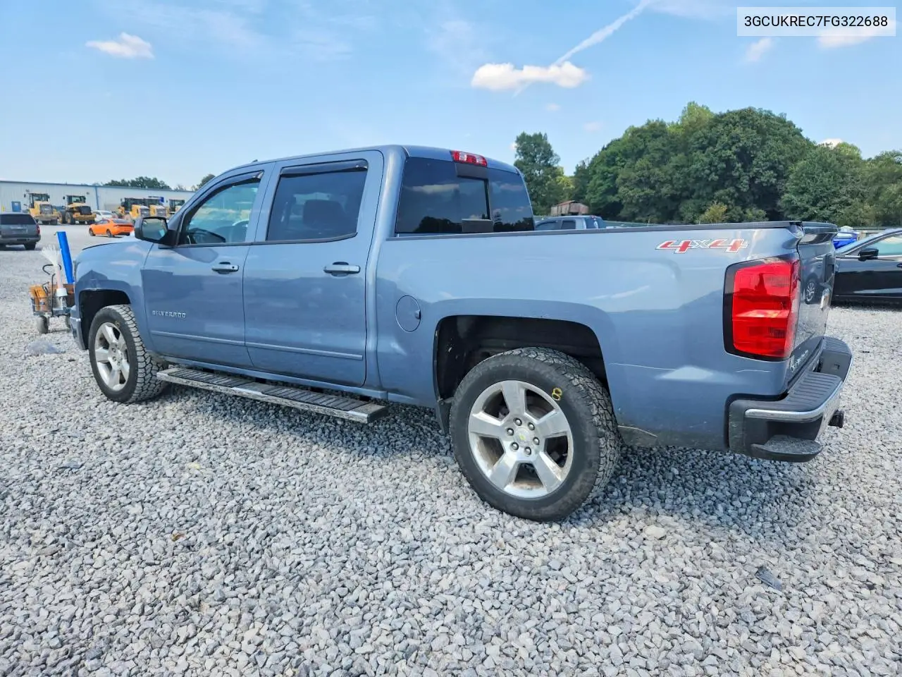 2015 CHEVROLET SILVERADO VIN 3GCUKREC7FG322688 — фото 2