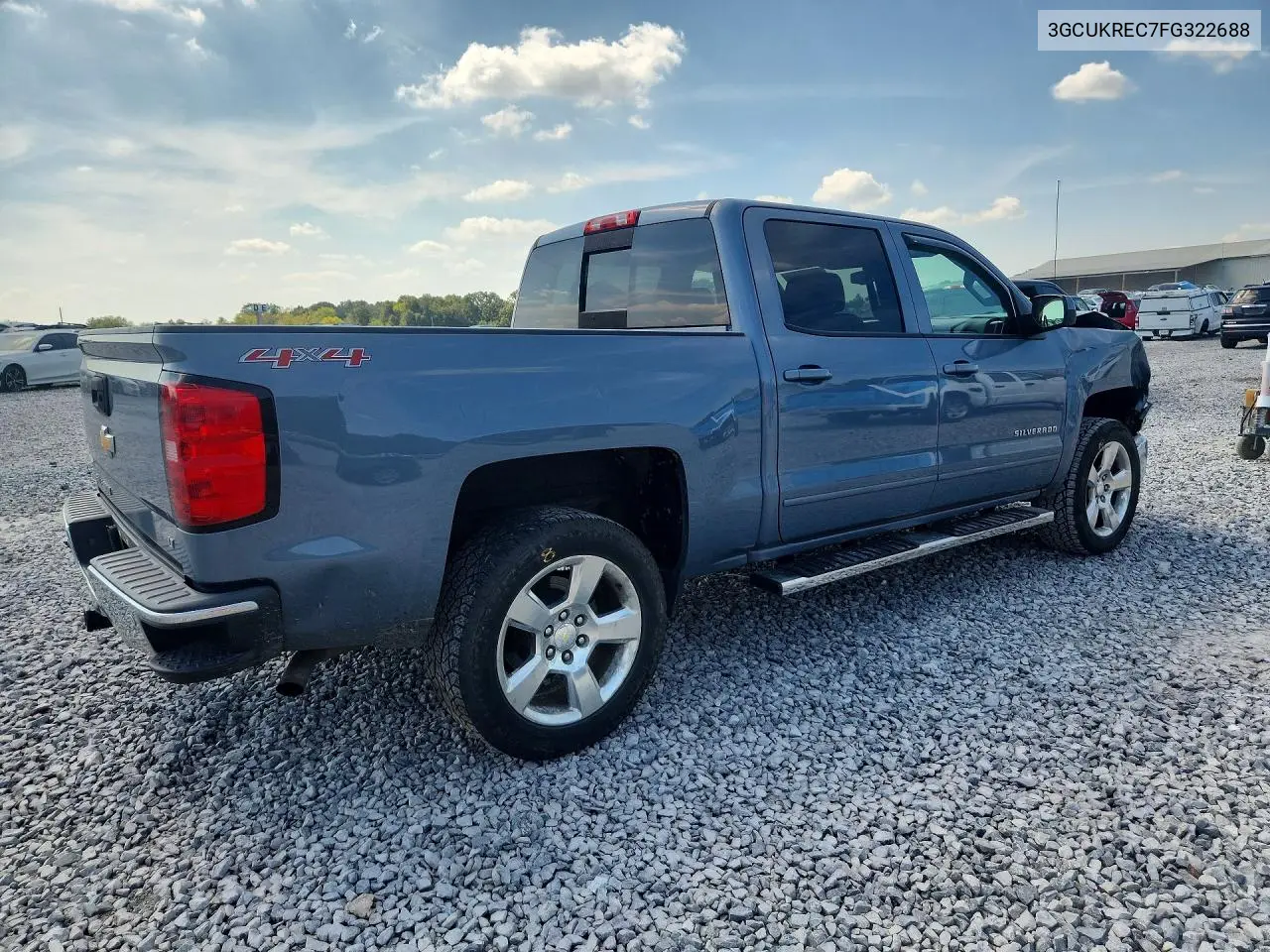 2015 CHEVROLET SILVERADO VIN 3GCUKREC7FG322688 — фото 3