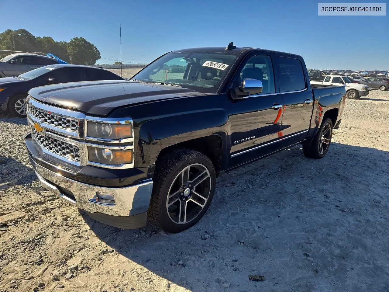 CHEVROLET SILVERADO 2015, VIN 3GCPCSEJ0FG401801