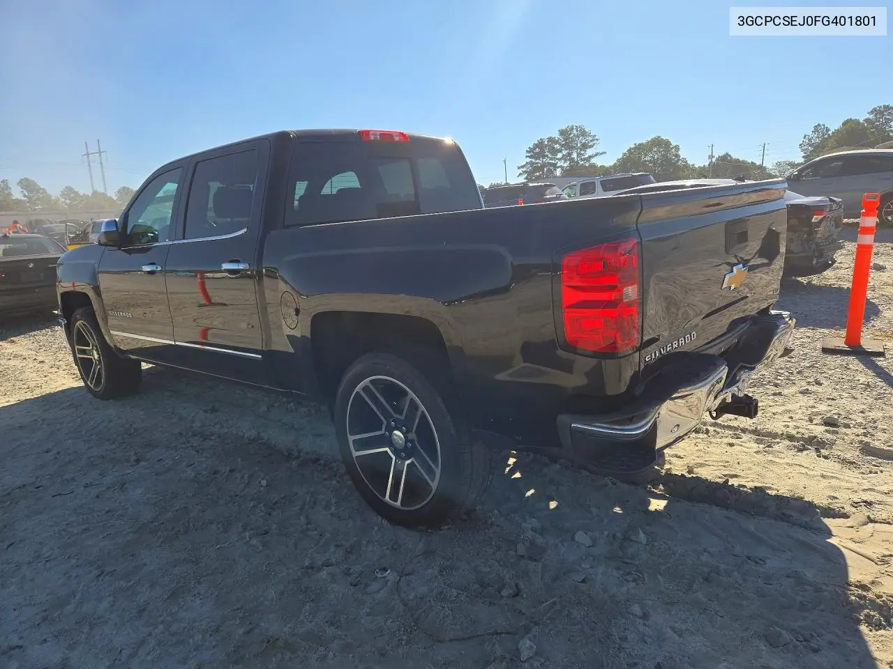 2015 CHEVROLET SILVERADO VIN 3GCPCSEJ0FG401801 — фото 2