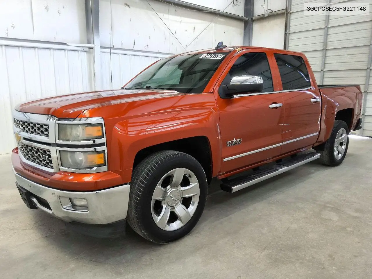 CHEVROLET SILVERADO 2015, VIN 3GCPCSEC5FG221148
