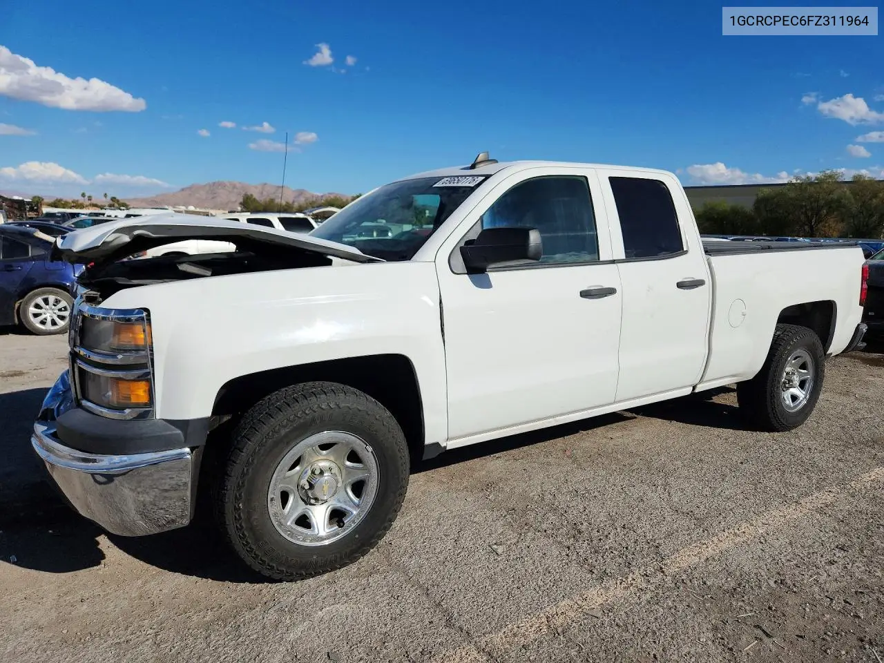 CHEVROLET SILVERADO 2015, VIN 1GCRCPEC6FZ311964