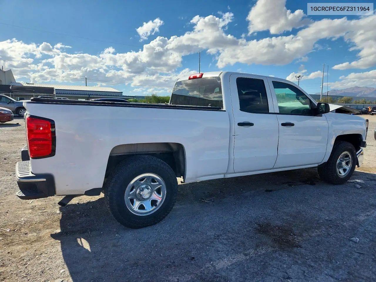 2015 CHEVROLET SILVERADO VIN 1GCRCPEC6FZ311964 — фото 3