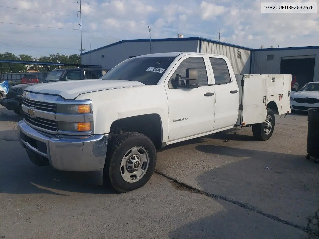 CHEVROLET SILVERADO 2015, VIN 1GB2CUEG3FZ537676