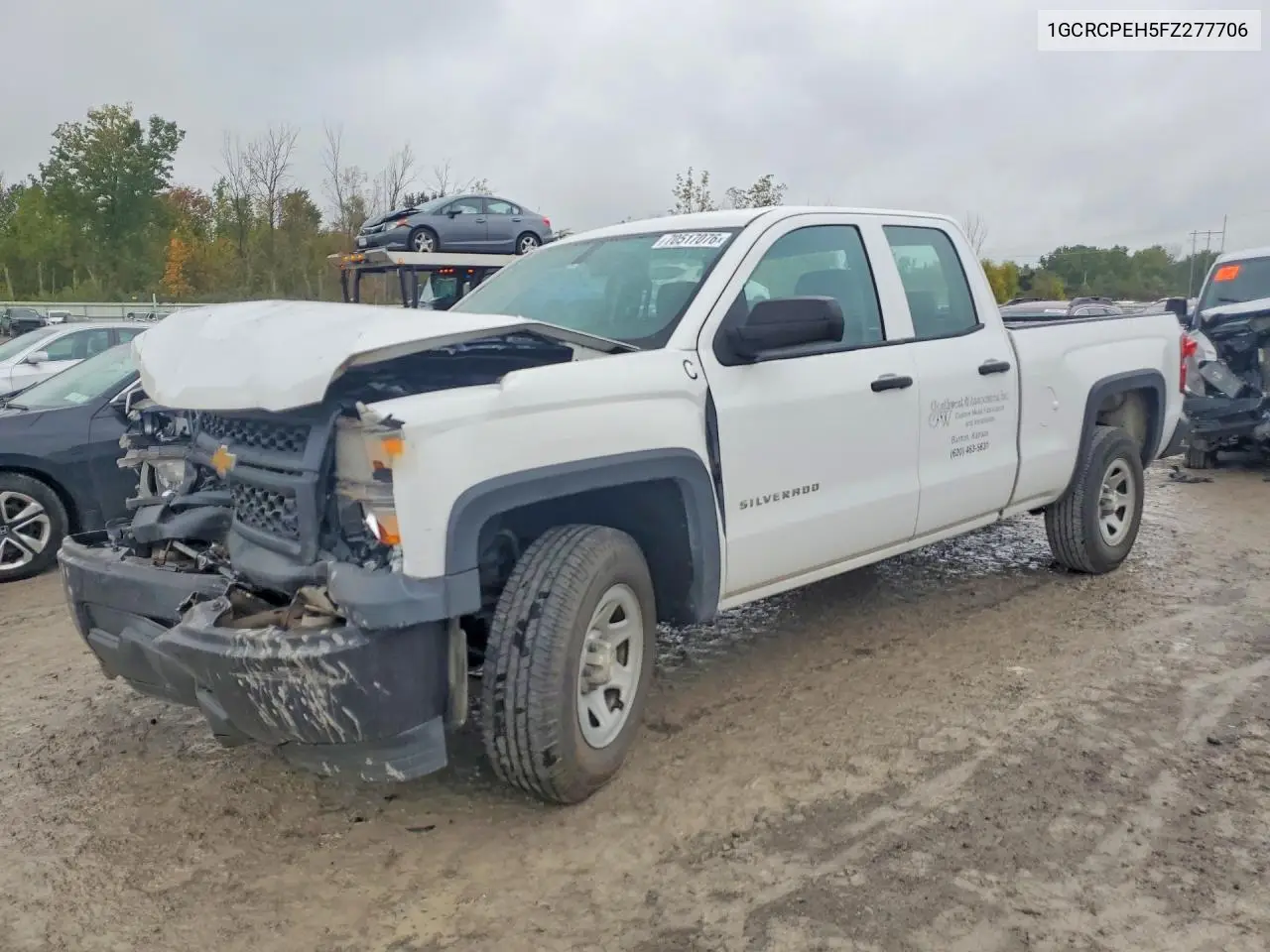 CHEVROLET SILVERADO 2015, VIN 1GCRCPEH5FZ277706