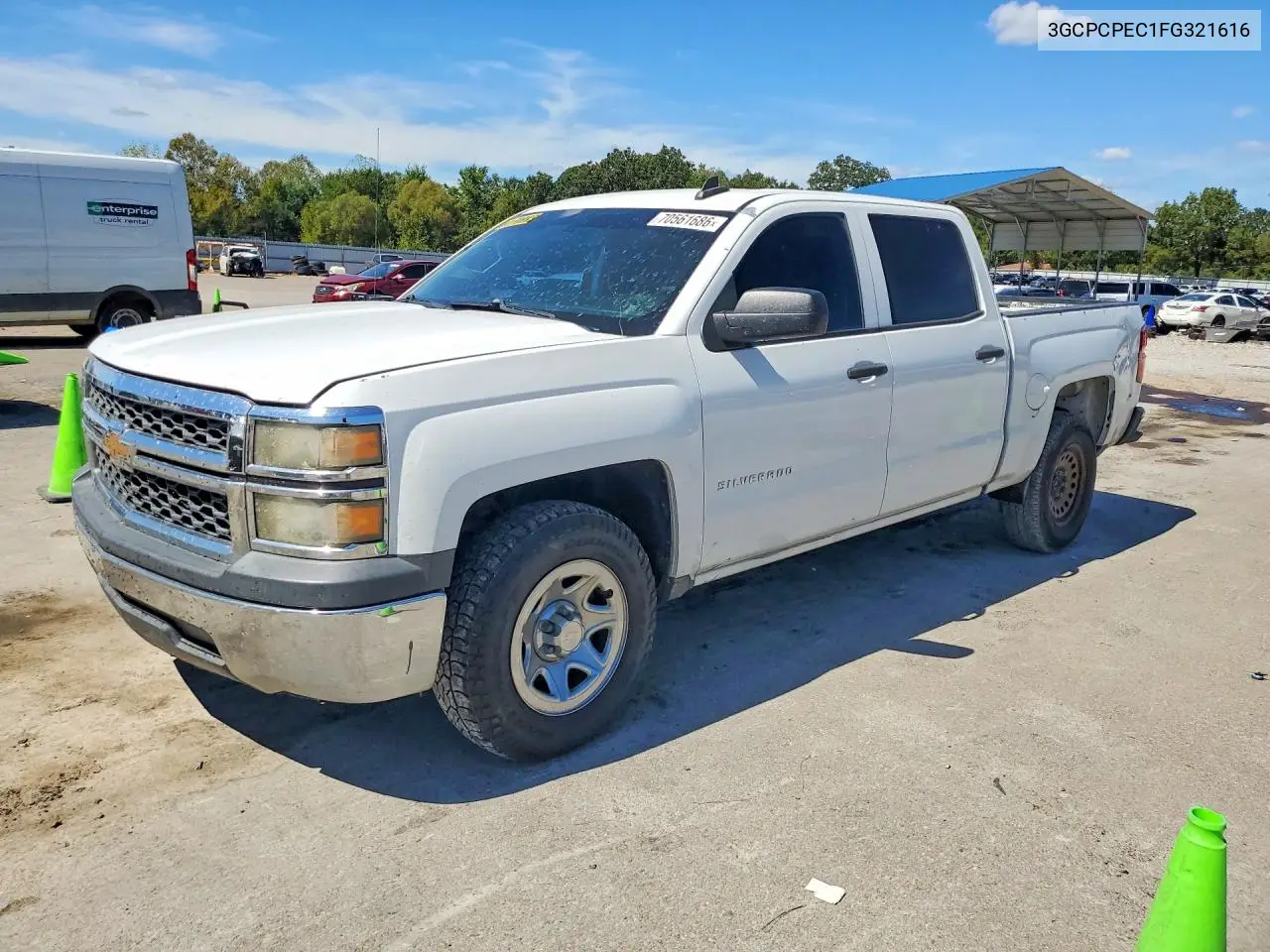 CHEVROLET SILVERADO 2015, VIN 3GCPCPEC1FG321616