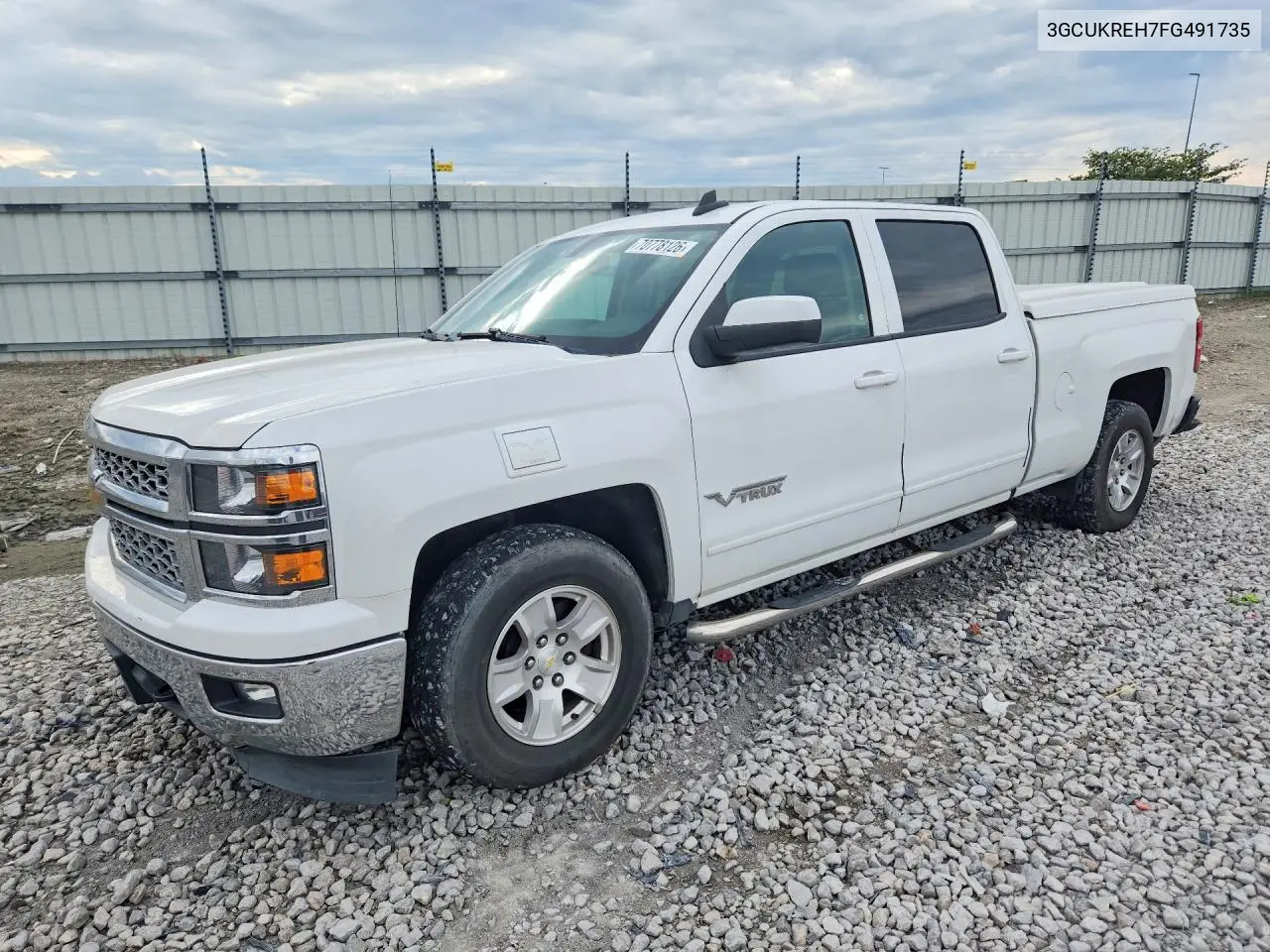 CHEVROLET SILVERADO 2015, VIN 3GCUKREH7FG491735