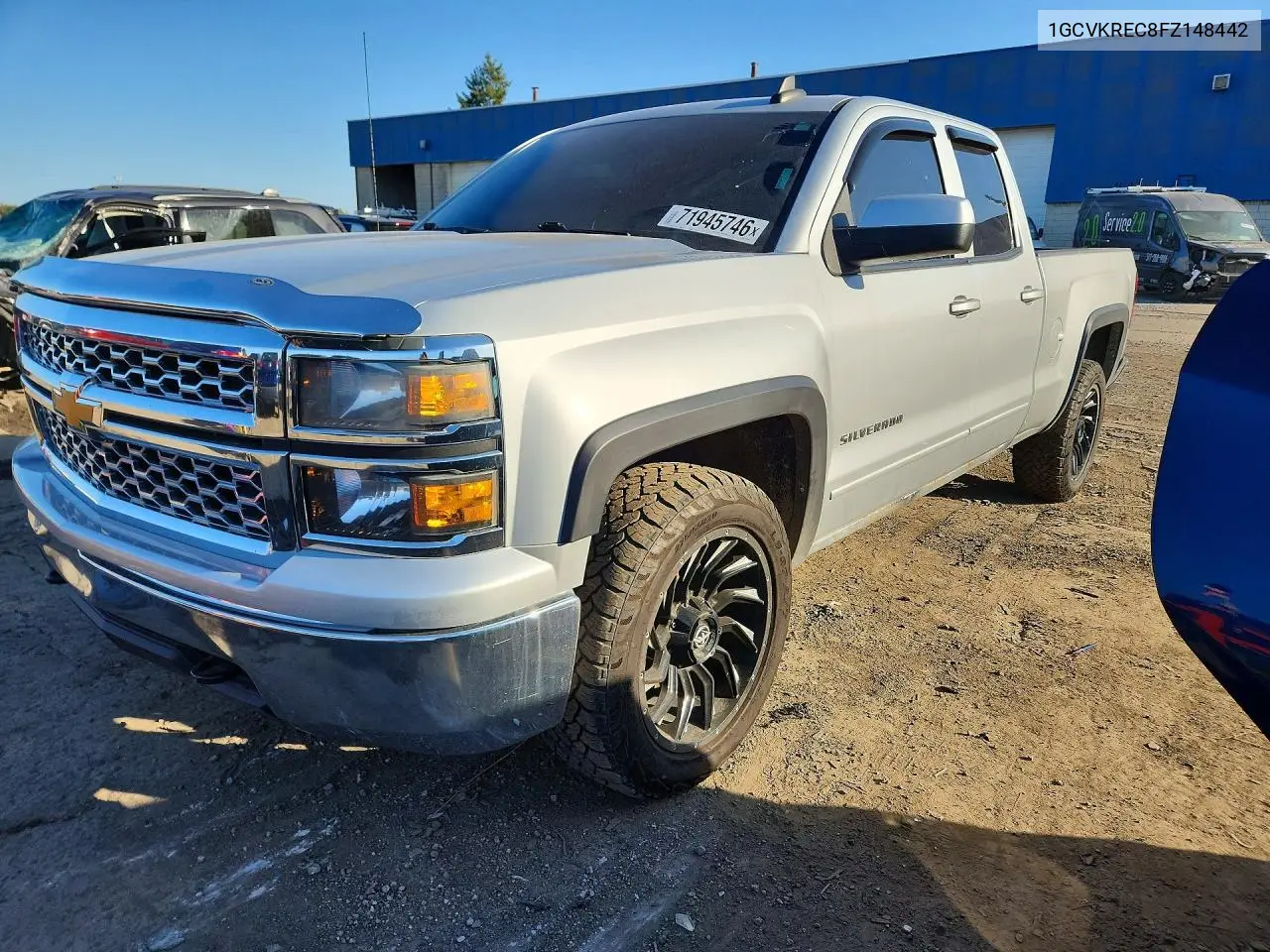 CHEVROLET SILVERADO 2015, VIN 1GCVKREC8FZ148442
