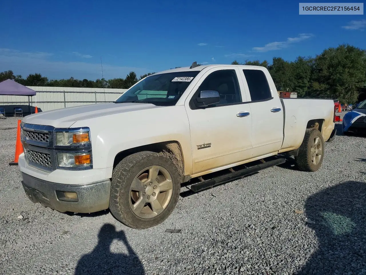 CHEVROLET SILVERADO 2015, VIN 1GCRCREC2FZ156454