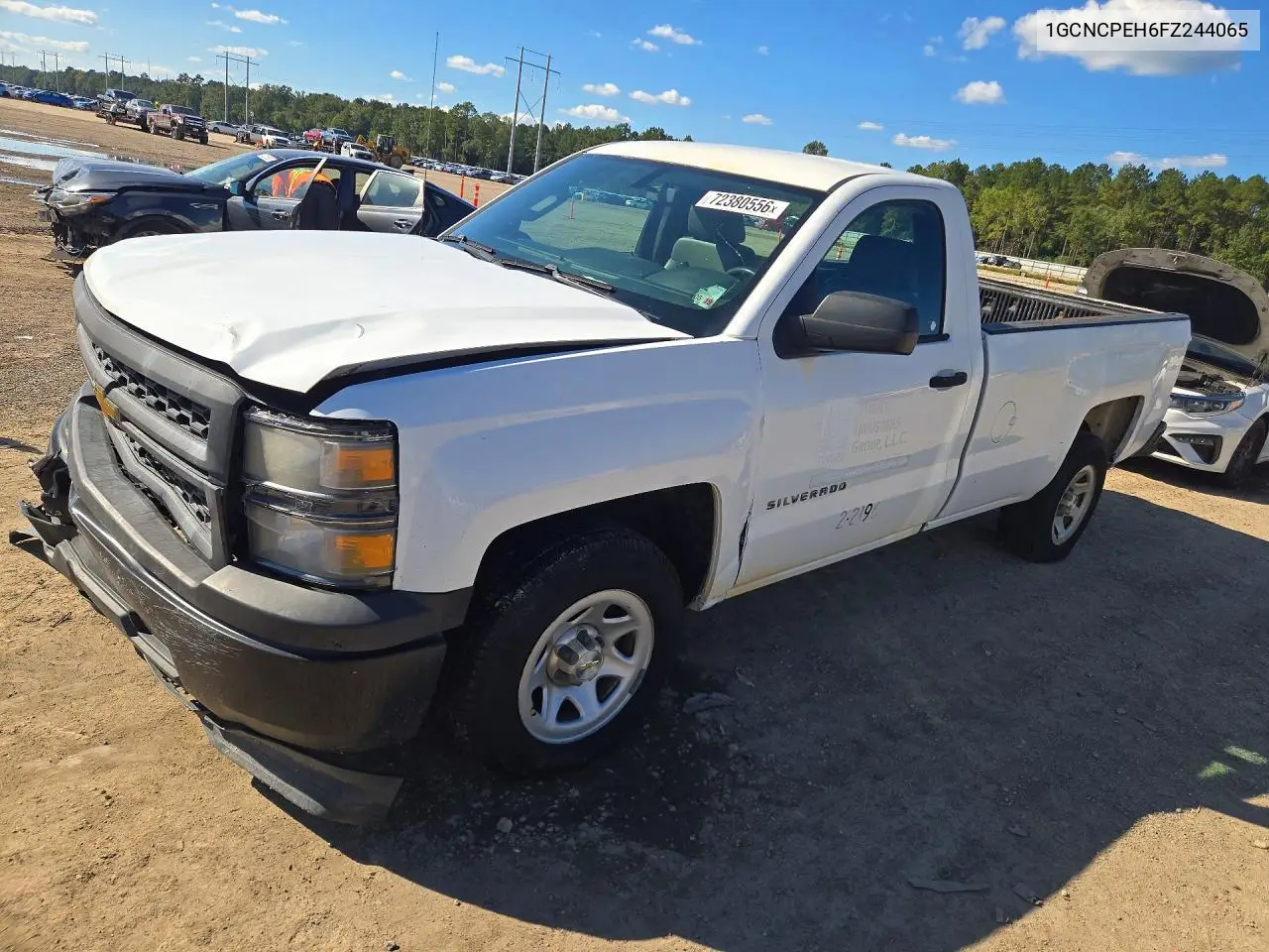CHEVROLET SILVERADO 2015, VIN 1GCNCPEH6FZ244065