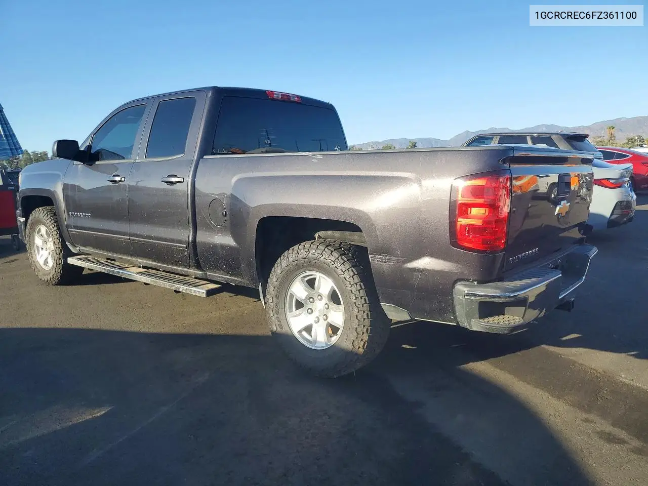 2015 CHEVROLET SILVERADO VIN 1GCRCREC6FZ361100 — фото 2