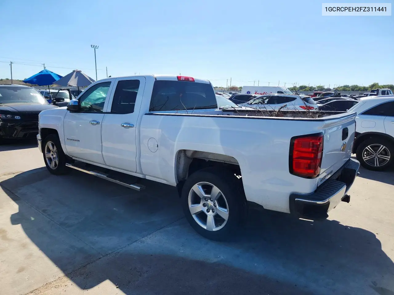 2015 CHEVROLET SILVERADO VIN 1GCRCPEH2FZ311441 — фото 2