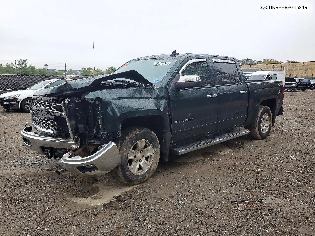 CHEVROLET SILVERADO 2015, VIN 3GCUKREH8FG152191
